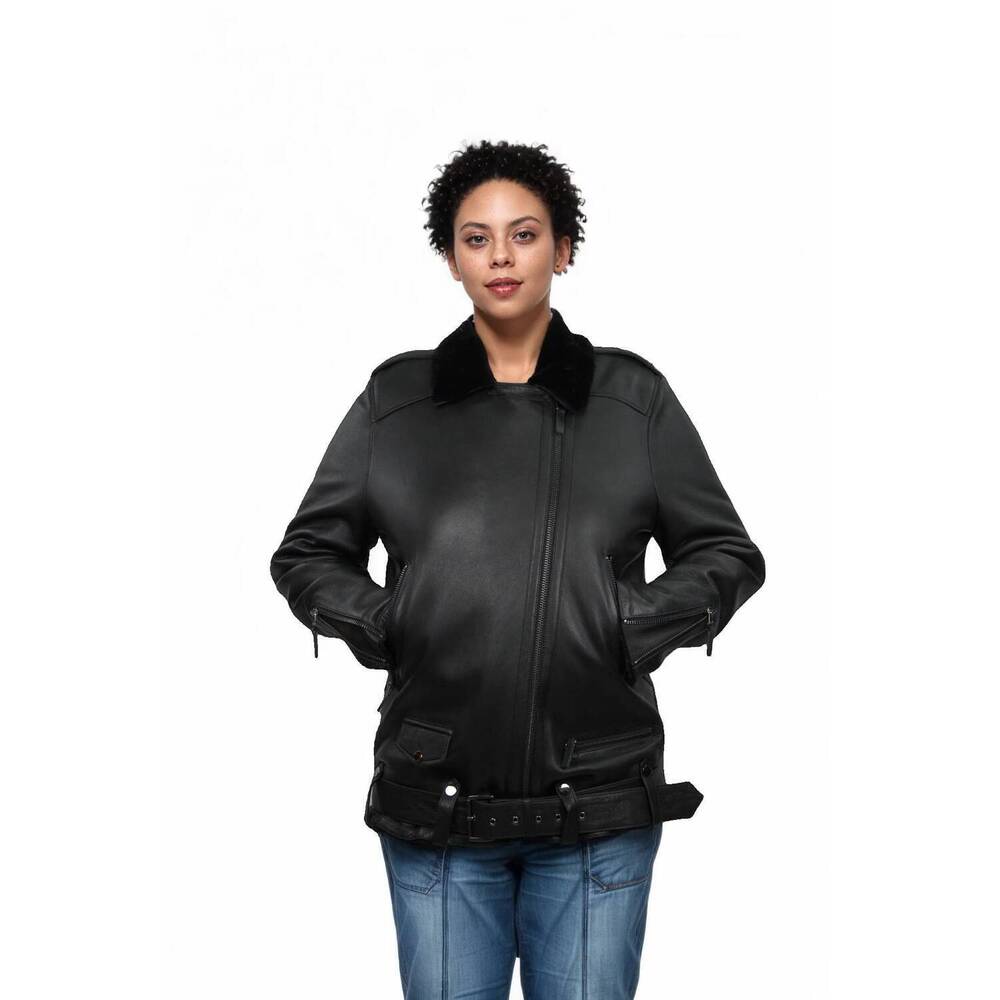 NEW LUSSO BENI leap leather jacket in black